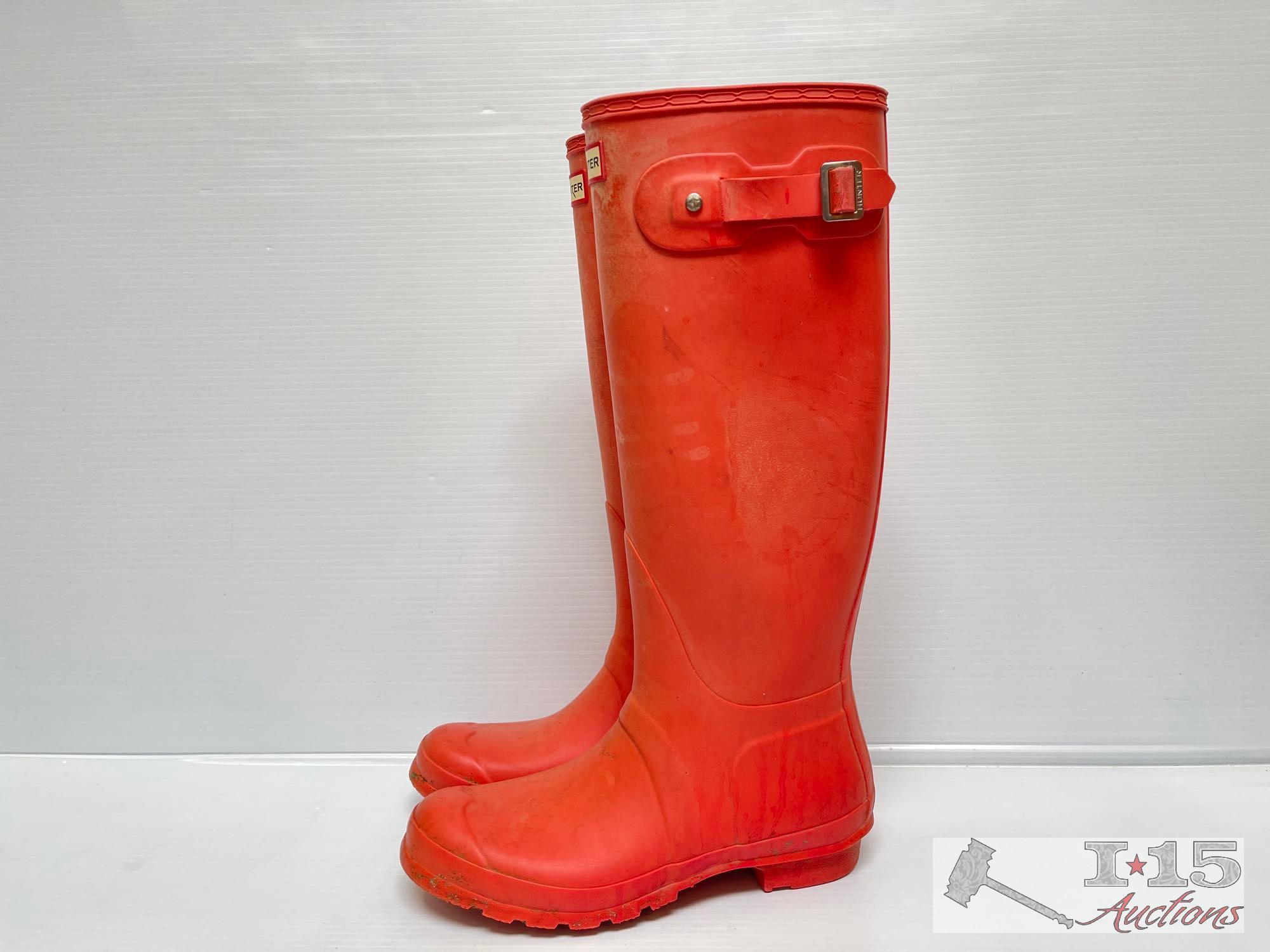 (4) Pairs of Hunter Waterproof Boots