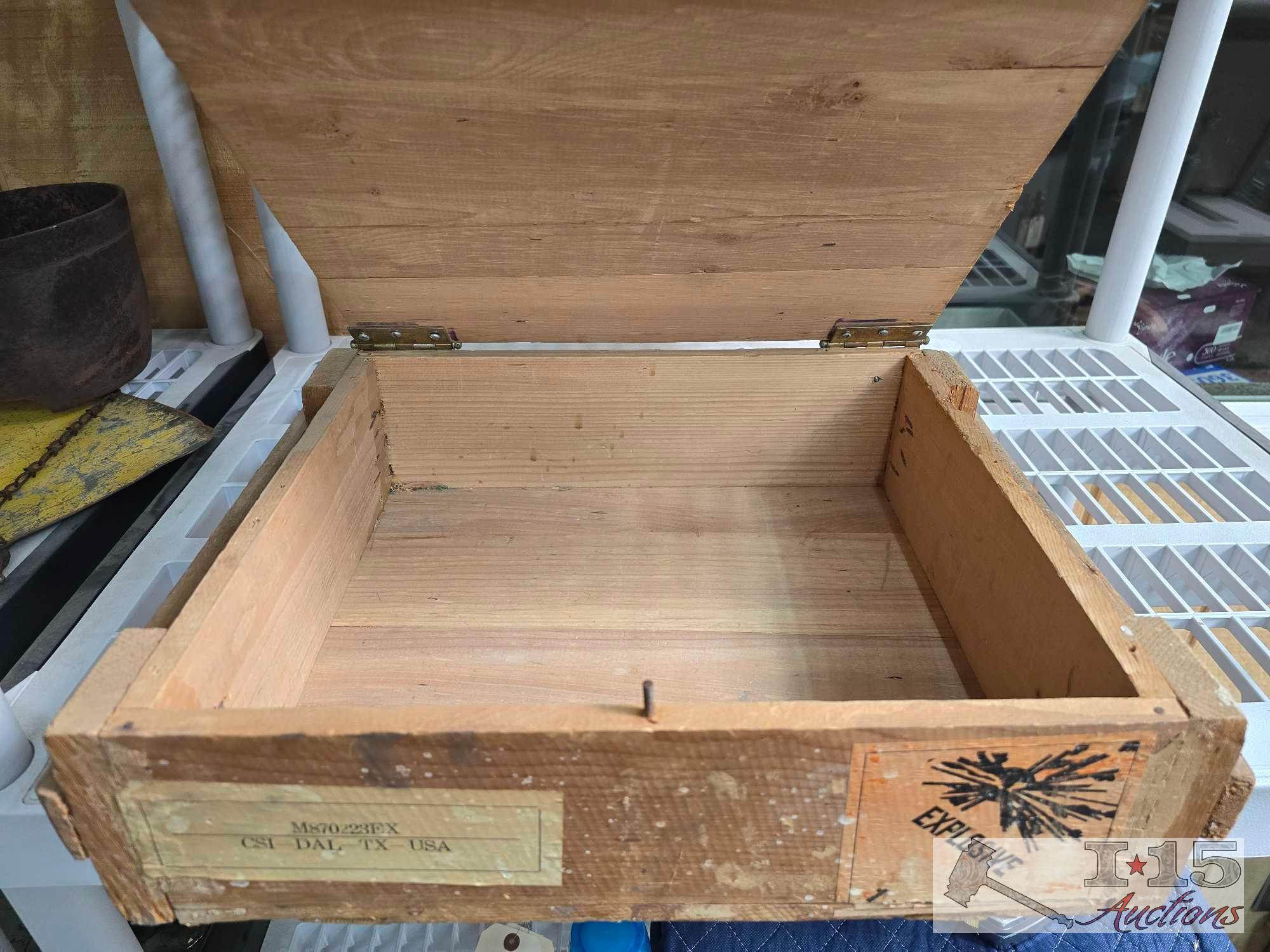 Wooden Explaosives Box
