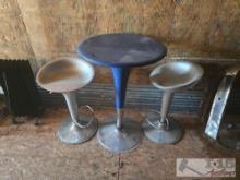 (1) Table and (2) Barstools