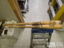 2 Louisville Slugger Wooden Baseball Bats