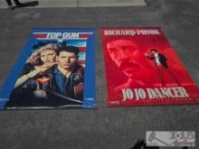 (2) Painted Canvas Movie Posters