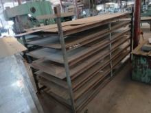 Metal Shelving With Sheets of Metal