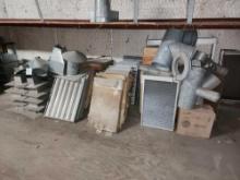 Chimney Vent, HVAC Metal Materials, Boxes W/ Contents