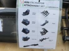 2024 Unused MIVA Mini Excavator Attachment Set of (9)