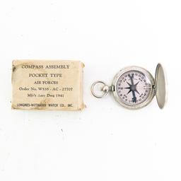 Early WWII US Wittnauer Compass Lot-1941 Dated Box