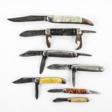 7 Vintage Hammer Brand Pocket Knives