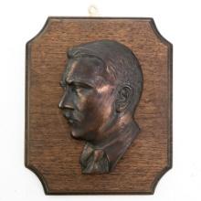 WWII German Adolf Hitler Profile Wall Plaque