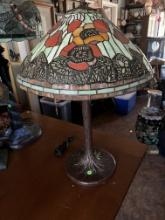 In The Style Tiffany Leaded Glass Lamp In The Style Tiffany Leaded Glass Lamp 19' X 29'