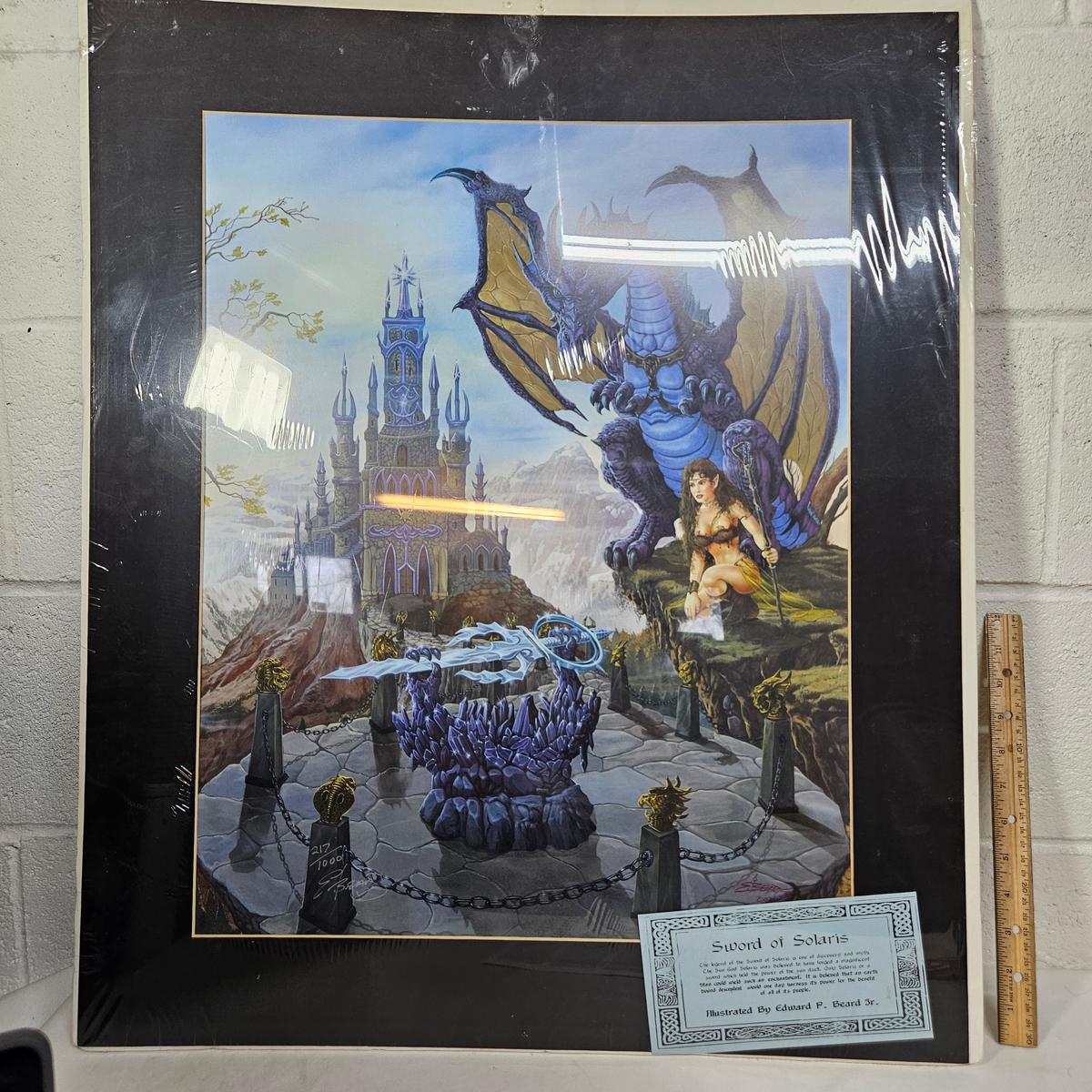 Signed and Numbered “Sword of Solaris” Matted Print