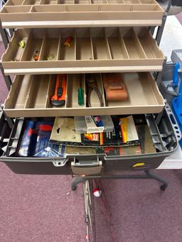 two tackle boxes