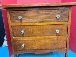 antique miniature oak chest