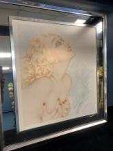 Mirror framed Louis Icart nude
