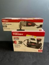 Hyper tough oscillating multitool and 120 V inflator