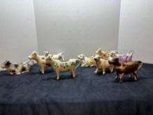 Collection of cow creamers