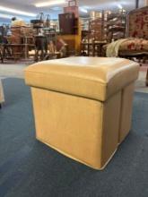 3 matching storage ottomans