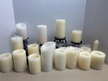 large, a lot of battery operated candles