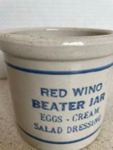 Red wing stoneware beater jar