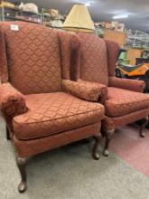 2 matching wingback chairs need cleaning up