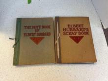 Elbert Hubbard 2 books notebook and scrapbook Roycrofters
