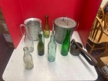 vintage glass bottles and more