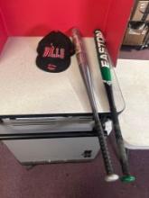 vintage adjustable Chicago Bulls hat and TPS and Easton metal bats