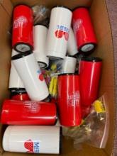 Insulated cups and keychains