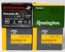 35 Rounds 20 Ga Plastic Buckshot shotshells