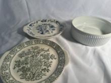 Vintage Royal 1950s Dinnerware Serving Plate/ Serving Plate/ Pilivite Porcelain Bowl