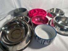 7 Dog Bowls/ Etc