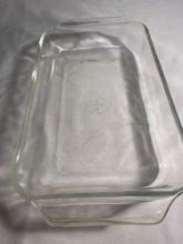 Glass Fire King Casserole Dish