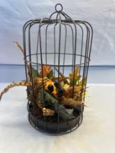 Fall / Harvest Home Decor Wire Cage