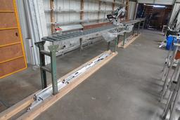 MITER SAW W/CONVEYOR ROLLER EXTENSION TABLES