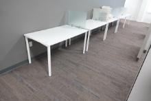 OFFICE TABLES W/DIVIDERS (X5)