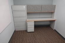 OFFICE COMBO W/DESK, FILE CABINET & DRY ERASE BOARD X1