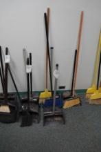 BROOMS & DUST PANS X1