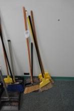 BROOMS & DUST PANS X1