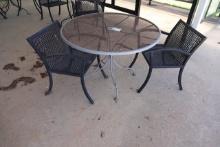 PATIO TABLE W/2 CHAIRS