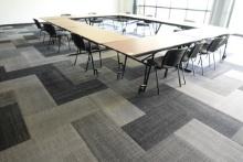 4 FOLDING TABLES & 12 CHAIRS X1