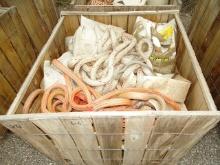 WOOD CRATES OF DIFFERENT SIZE ROPES (X2)