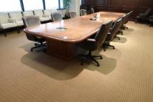 CONFERENCE TABLE & 10 CHAIRS X1