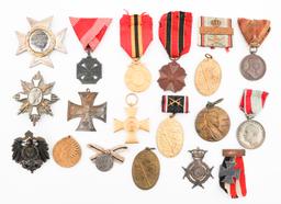 WWI IMPERIAL GERMAN & BELGIAN MEDALS