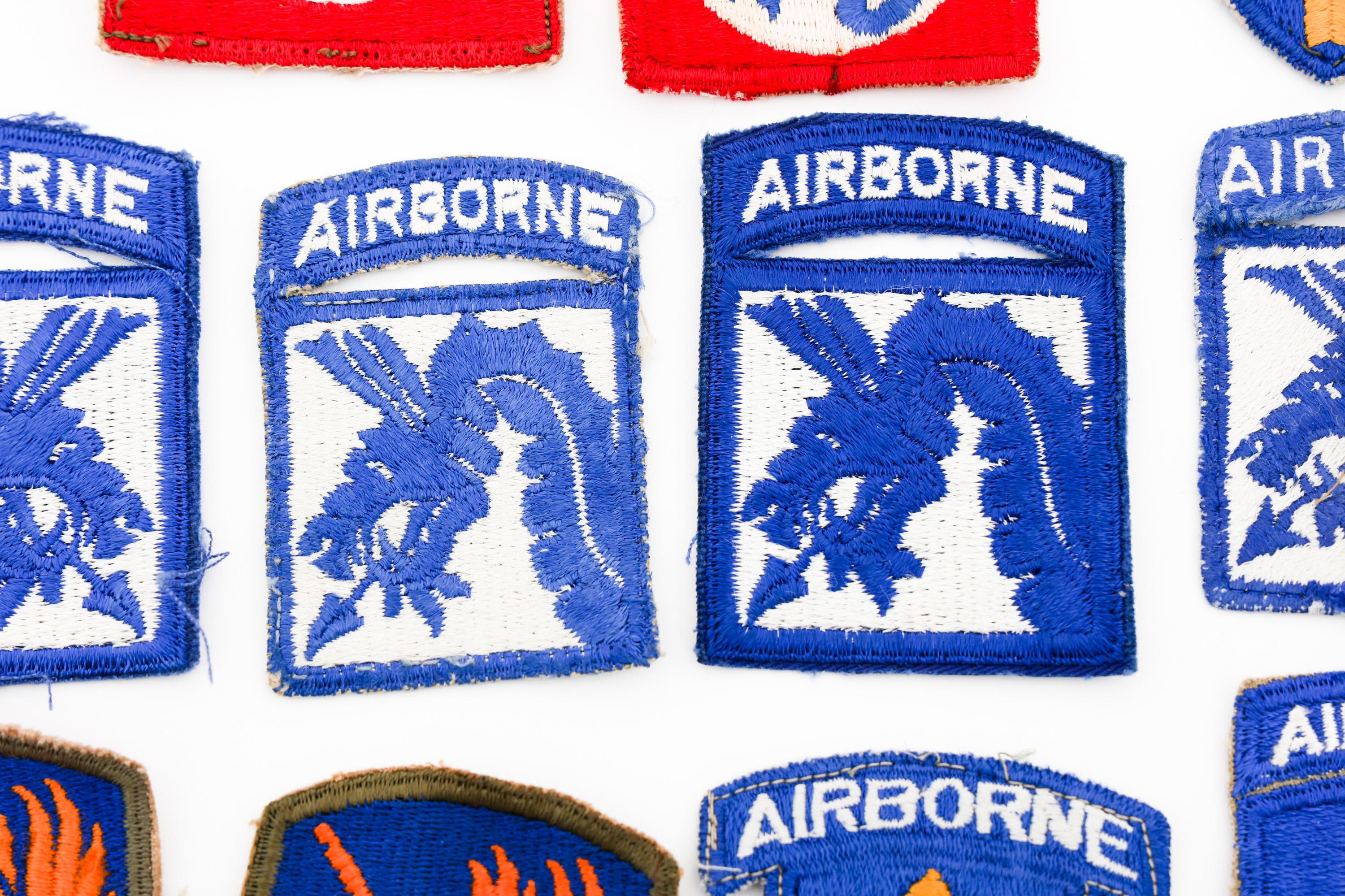 WWII - COLD WAR US ARMY AIRBORNE SHOULDER PATCHES