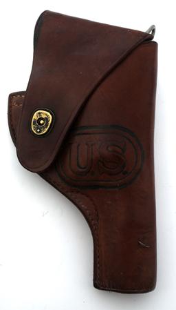 WWI & WWII US LEATHER PISTOL & REVOLVER HOLSTERS