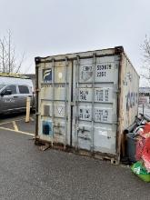 COSCO STEEL1,170 CU FT STEEL SHIPPING CONTAINER (CONTENTS NOT INCLUDED)