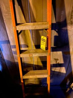 (2) 40" Shop Fans, 50" Rolling Ladder, & 6' Ladder (Located on second floor of the plant)