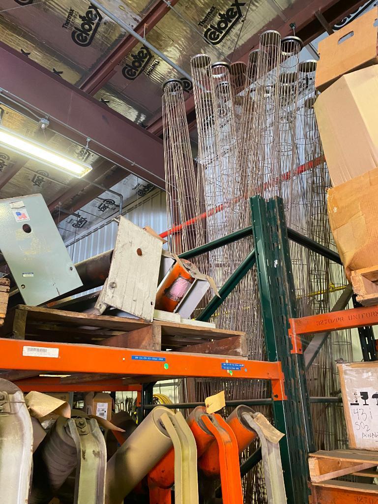 (7) Sections of Pallet Racking, (10) 10' x 42" Deep Uprights, (46) 96" x 3" Horizontal Beams, &