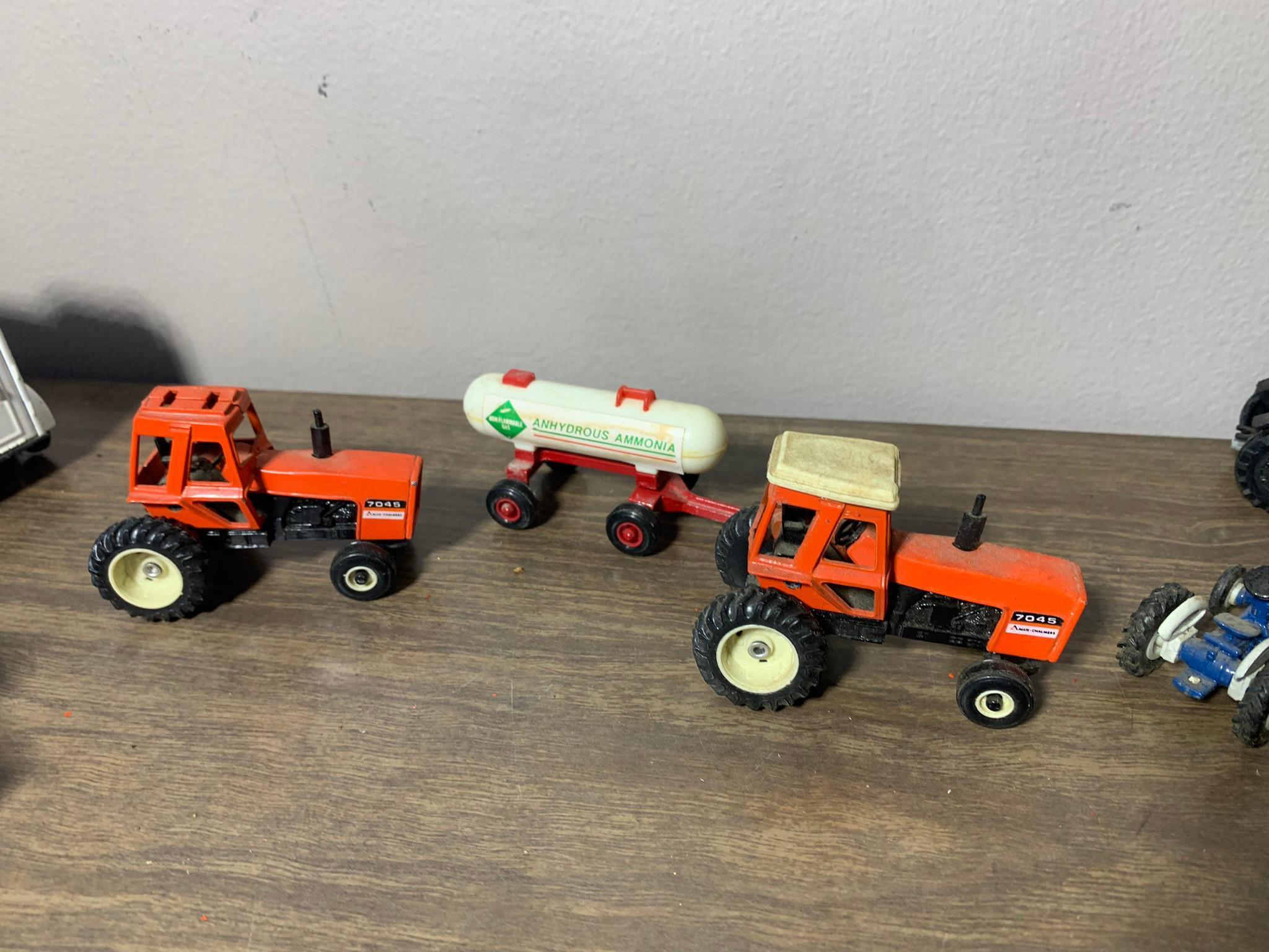 Diecast & Plastic Tractors, Implements and Cars - Some by Ertl