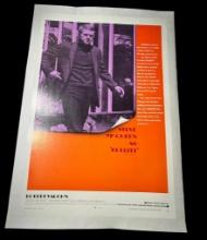 Vintage Bullitt Movie Poster 1968 Steve McQueen