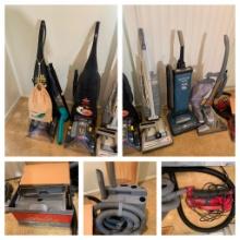 Group of Carpet Scrubbers & Vacuums - Kirby, Hoover, Bissell