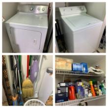 Maytag Centennial Electric Dryer, Maytag Washer, Cleaning Items and Laundry Items